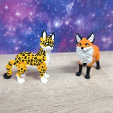 Флекси питомцы: лиса, оцелот