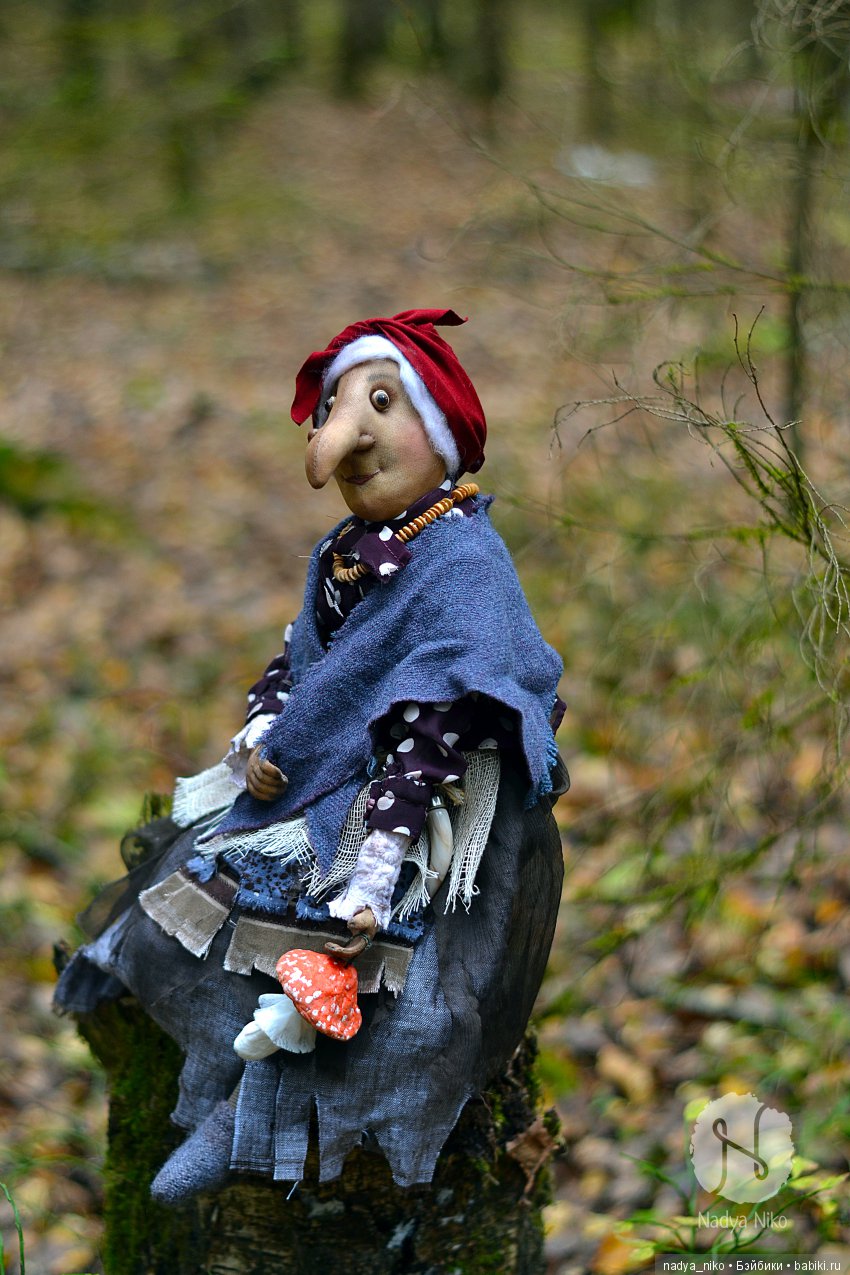 Бабусечка-Ягусечка — Авторские текстильные куклы: Вальдорфские (фото 10)