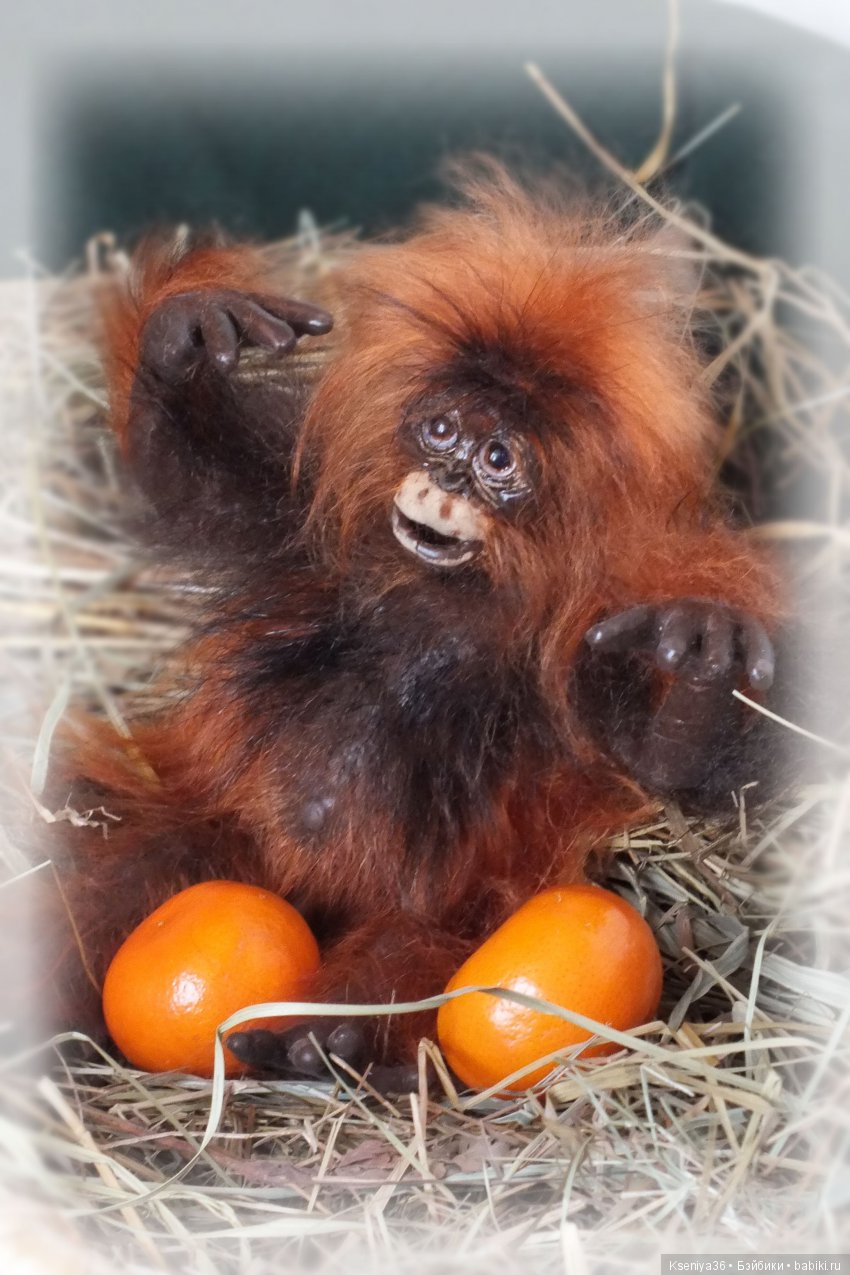 Наш с мужем первый опыт работы с силиконом - Обезьянка (фото 5)