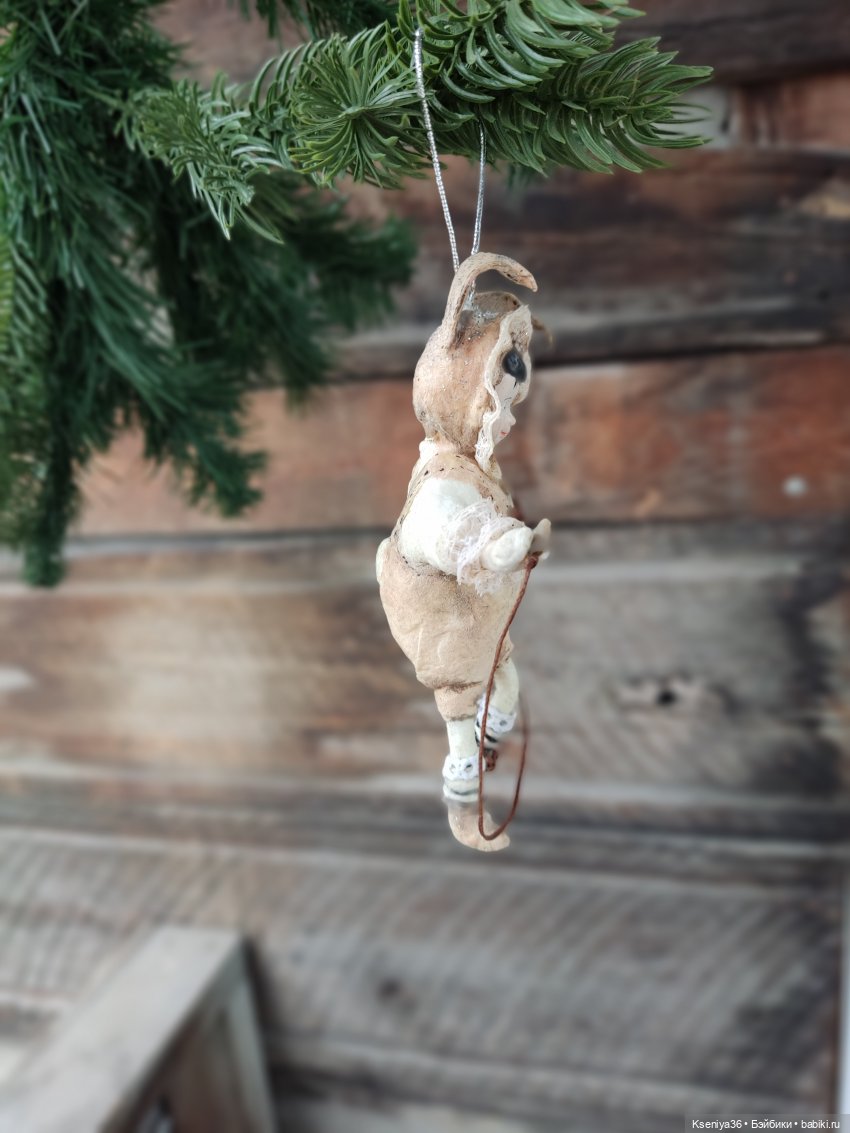 Мои ватные любимки — Ватные игрушки на елку: ретро (фото 7)