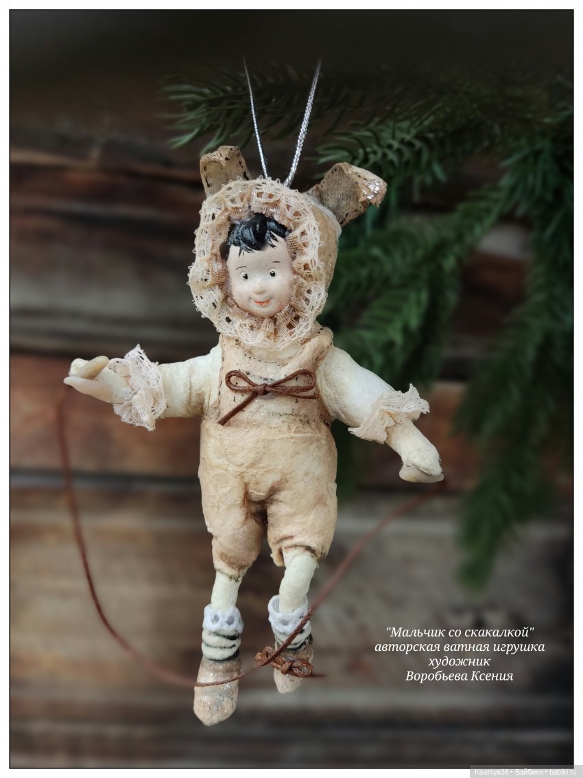 Мои ватные любимки — Ватные игрушки на елку: ретро