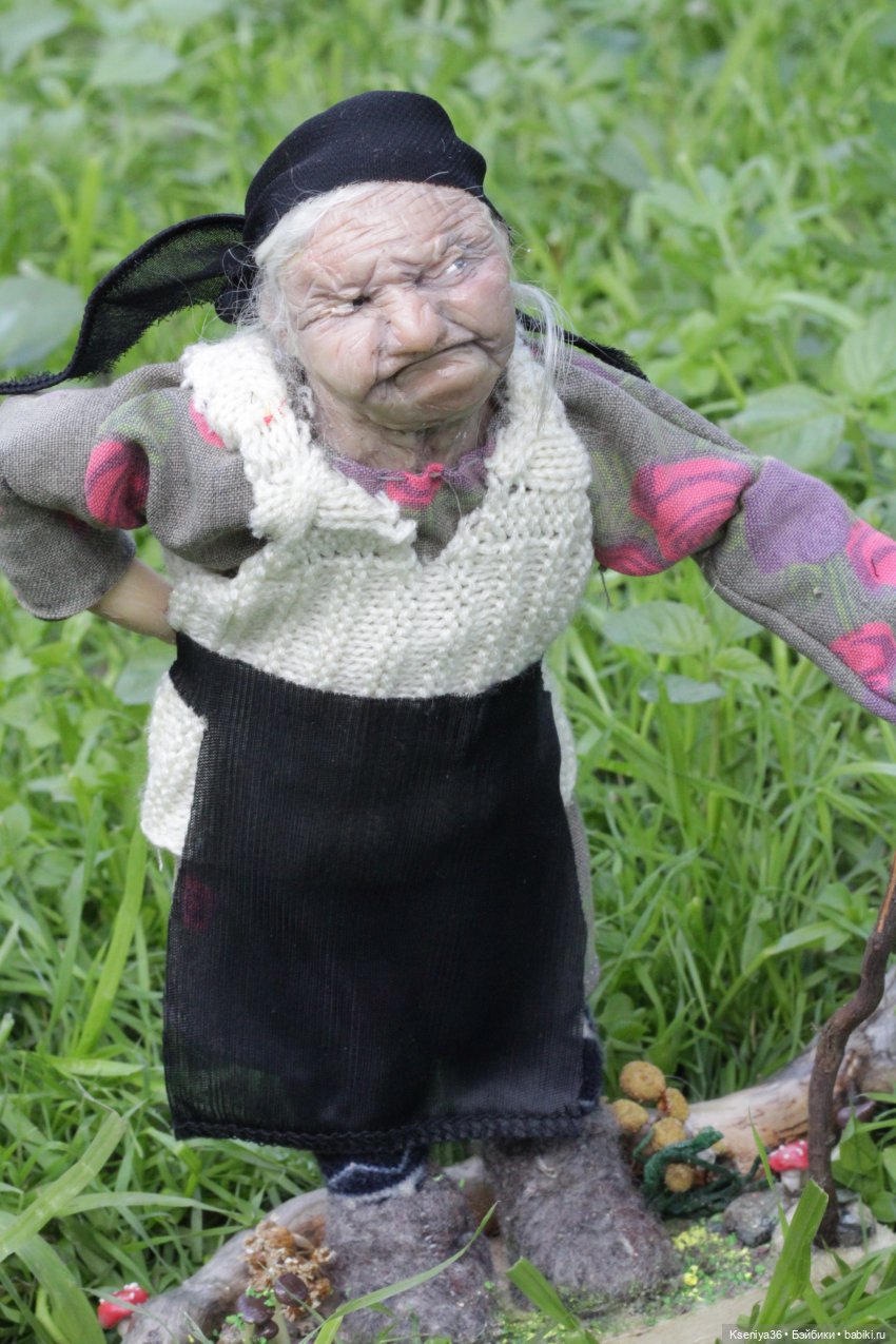Баба Яга...а какая она — Лепка авторских кукол: полимерная глина (фото 5)
