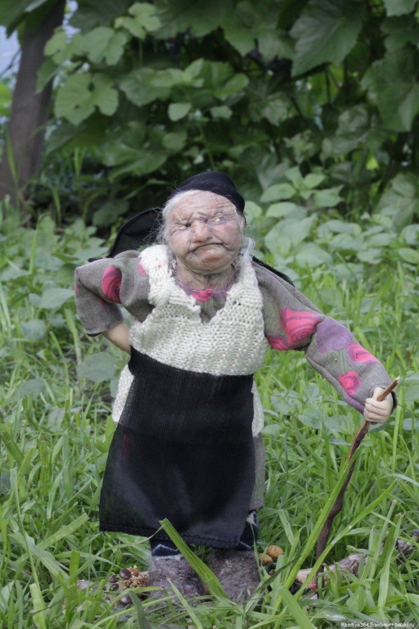 Баба Яга...а какая она — Лепка авторских кукол: полимерная глина (фото 2)