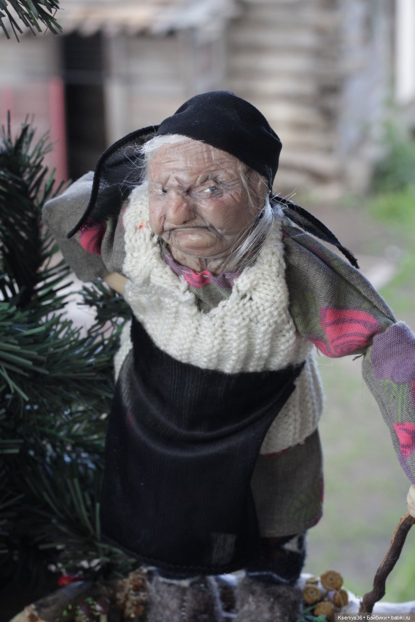 Баба Яга...а какая она — Лепка авторских кукол: полимерная глина