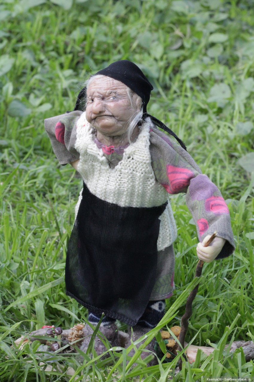 Баба Яга...а какая она — Лепка авторских кукол: полимерная глина (фото 4)