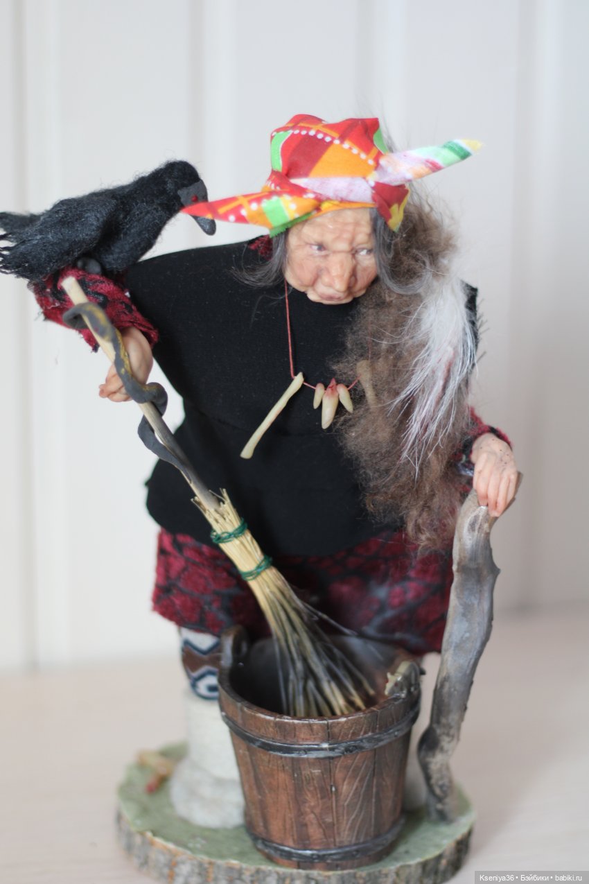 Баба Яга номер 2 — Лепка авторских кукол: полимерная глина (фото 5)