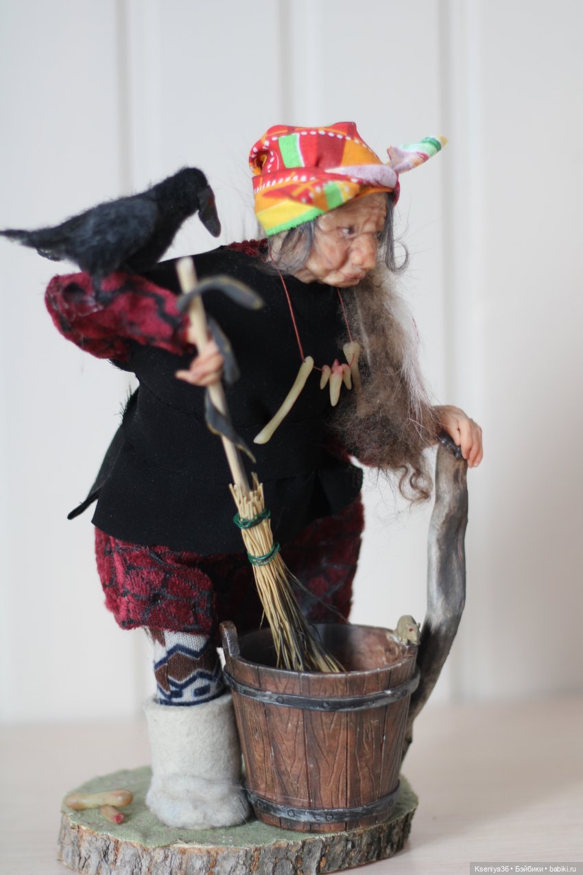 Баба Яга номер 2 — Лепка авторских кукол: полимерная глина (фото 6)