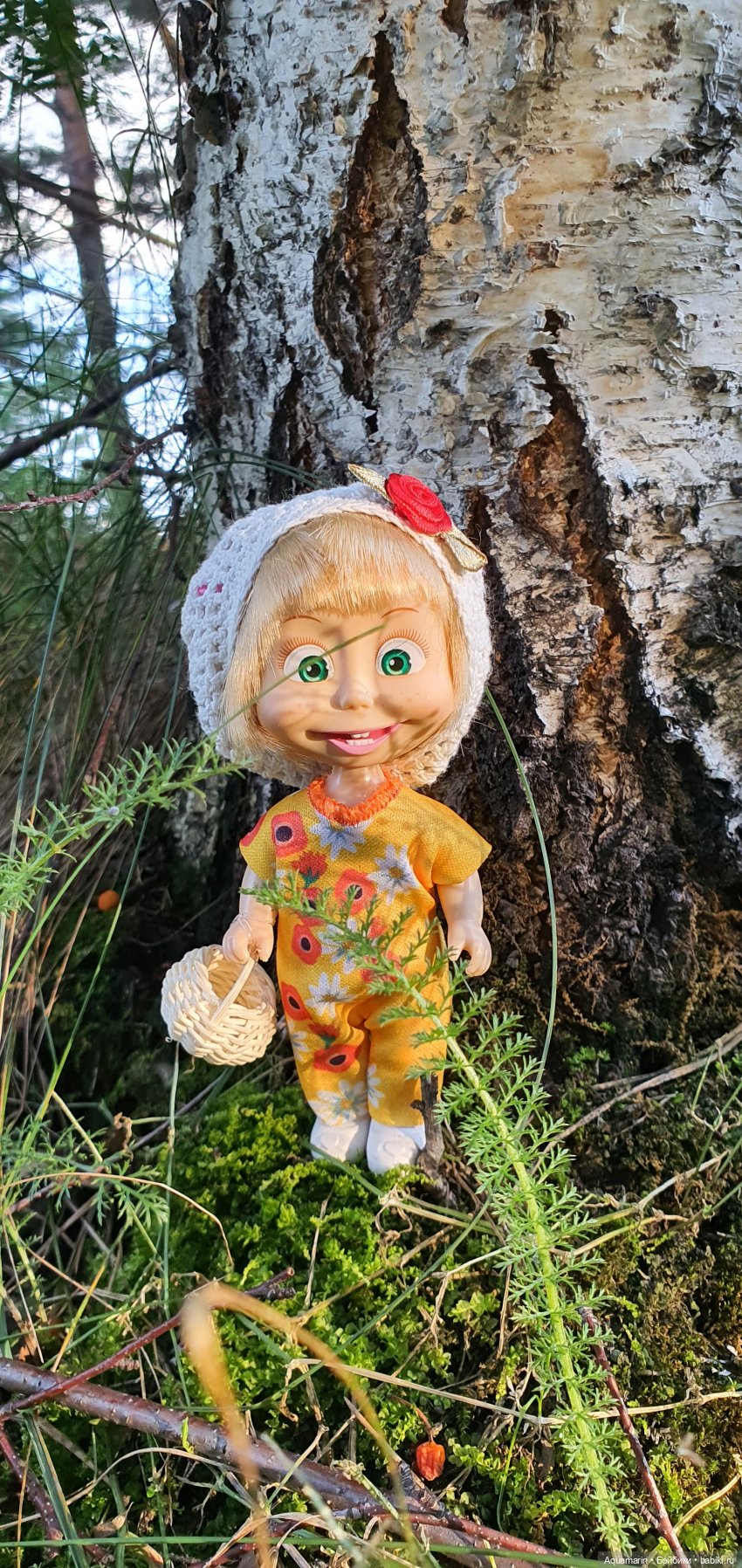 Машка в лесу — Куклы Маша и Медведь (Simba): Маша в кармашке