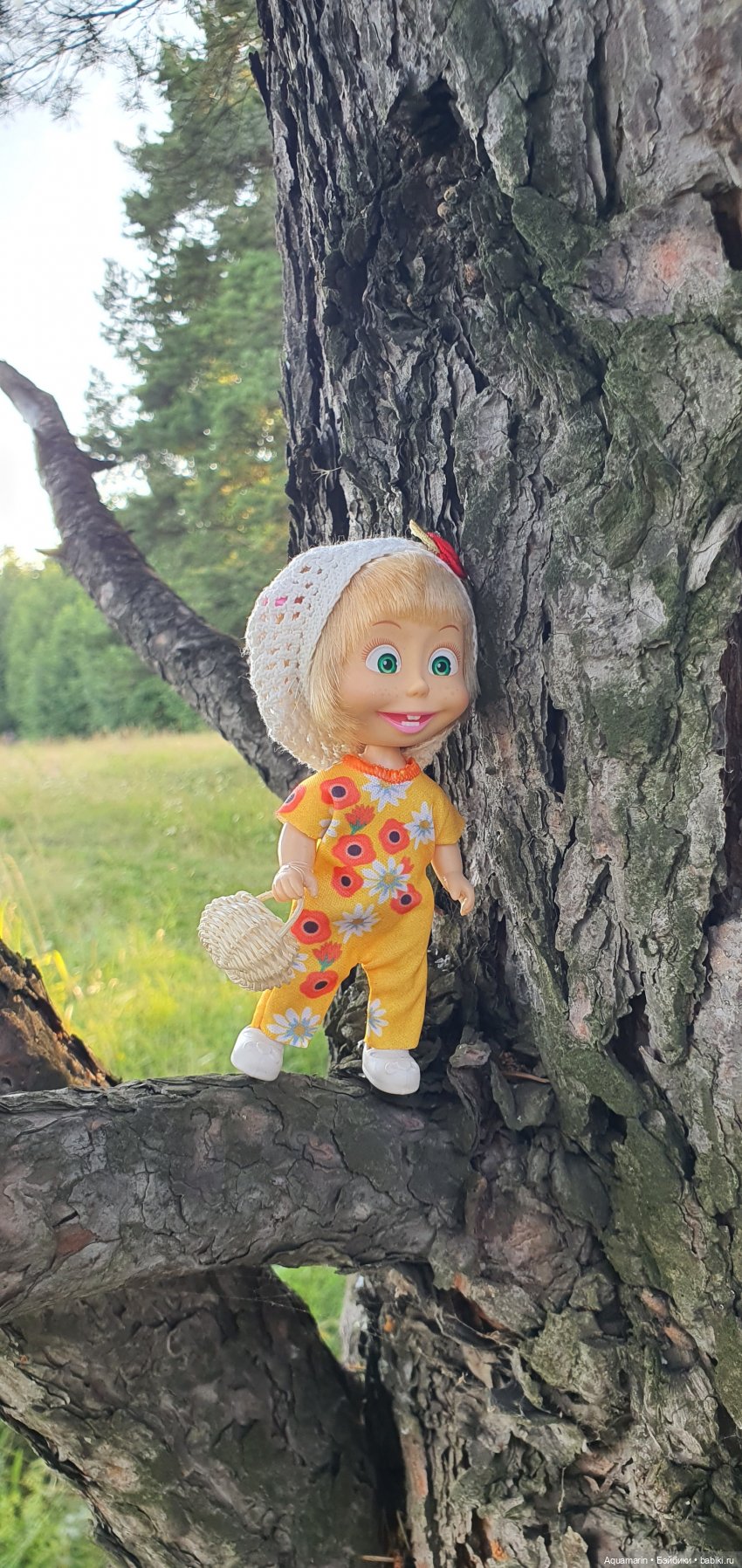 Машка в лесу — Куклы Маша и Медведь (Simba): Маша в кармашке