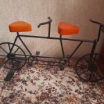 Двухместный велосипед для куклят