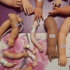 Остатки фарфоровых ручек (непарные)