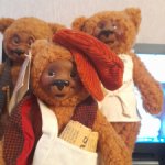 Три винтажных медвежонка (лот)