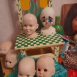 Разные головенки из фарфора