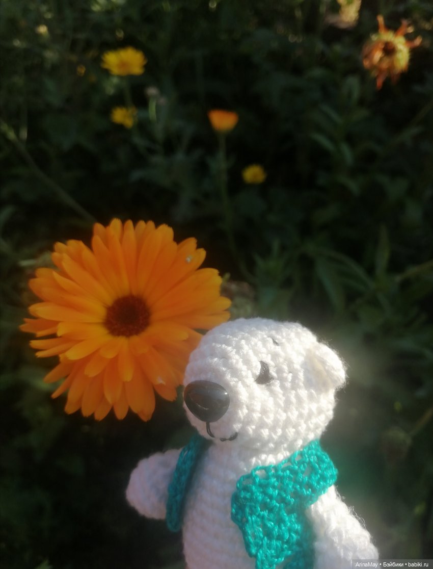 Умка на прогулке — Вязаные игрушки и амигуруми: крючком (фото 4)