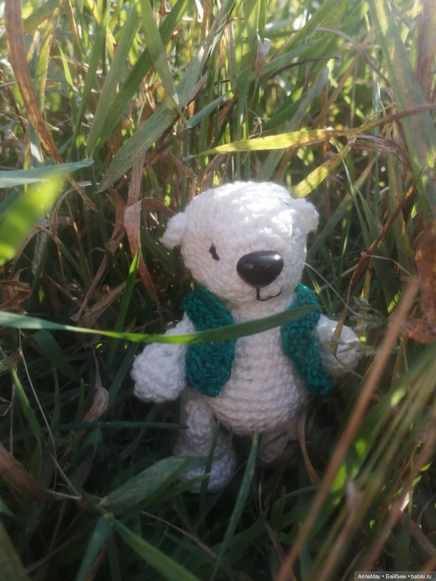 Умка на прогулке — Вязаные игрушки и амигуруми: крючком