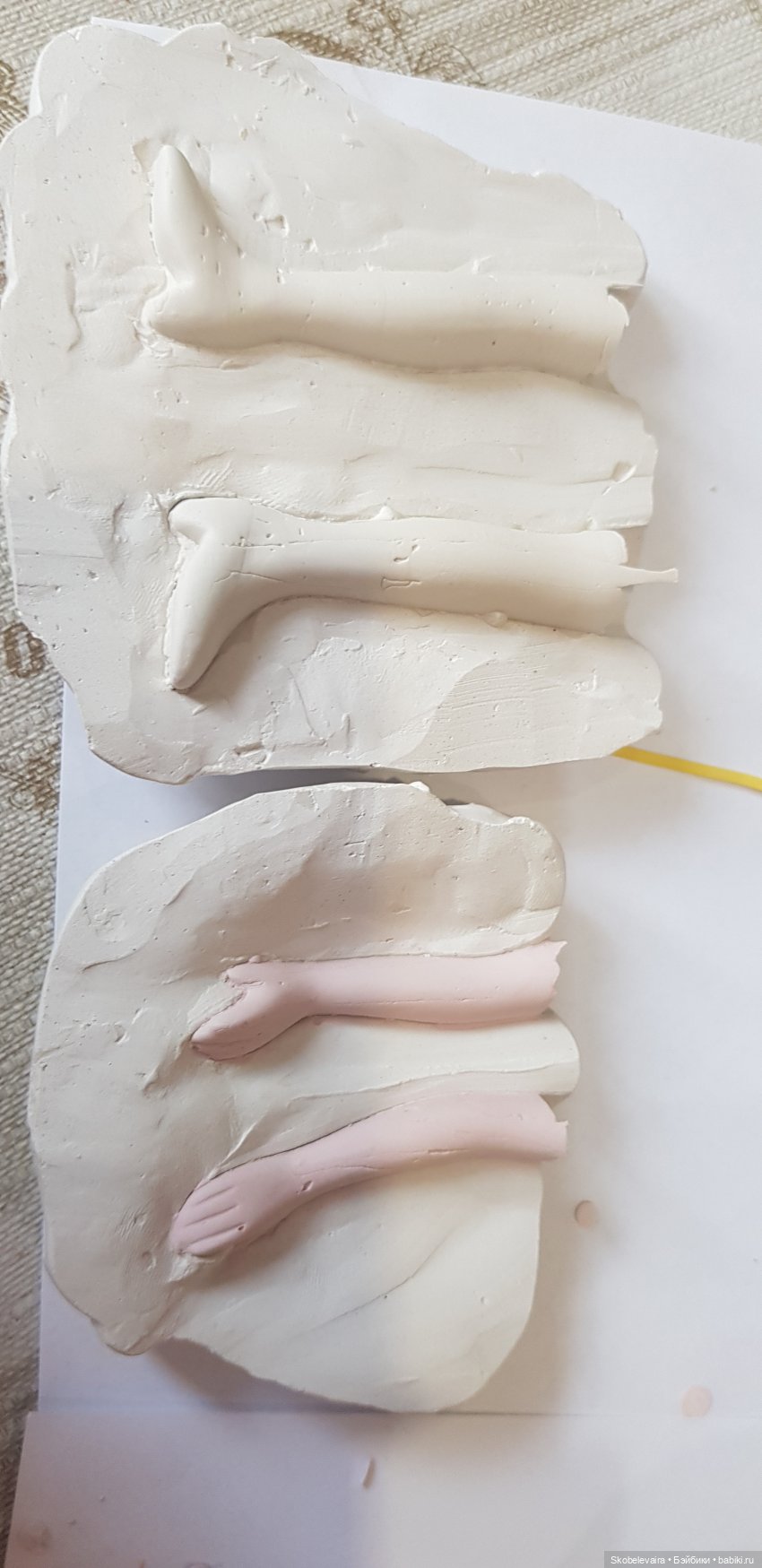 Немного процесса литья флюмо в гипсовые формы (фото 10)