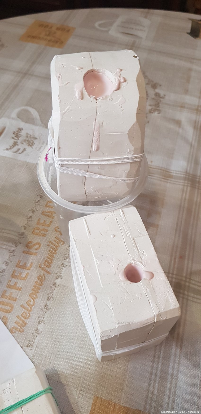 Немного процесса литья флюмо в гипсовые формы (фото 9)