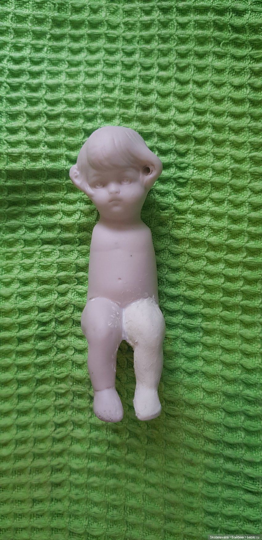 Реставрация антикварной куколки для последующего снятия гипсовых форм