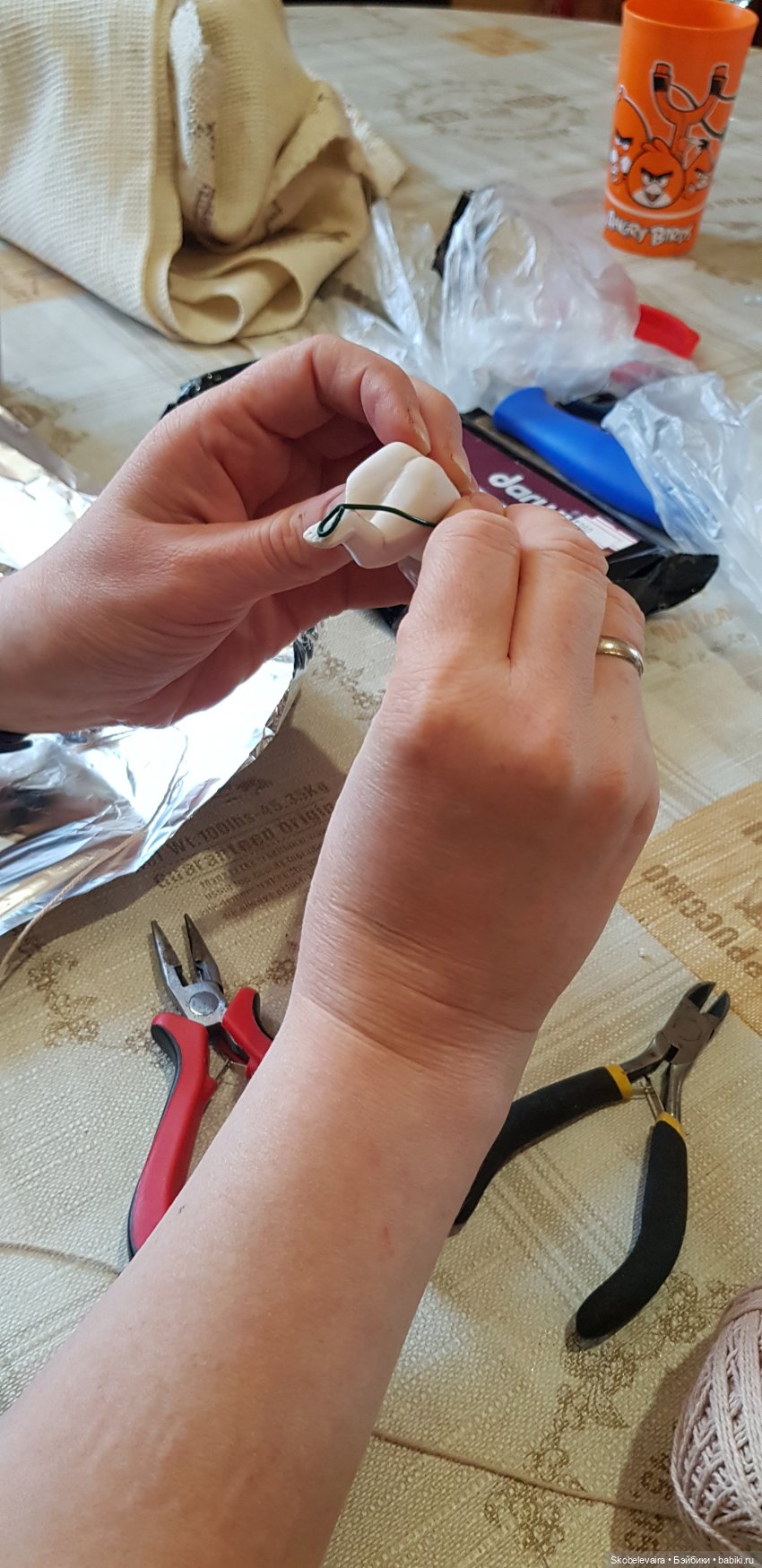 Реставрация антикварной куколки для последующего снятия гипсовых форм (фото 3)