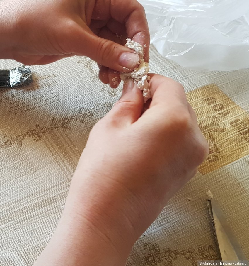 Реставрация антикварной куколки для последующего снятия гипсовых форм (фото 10)