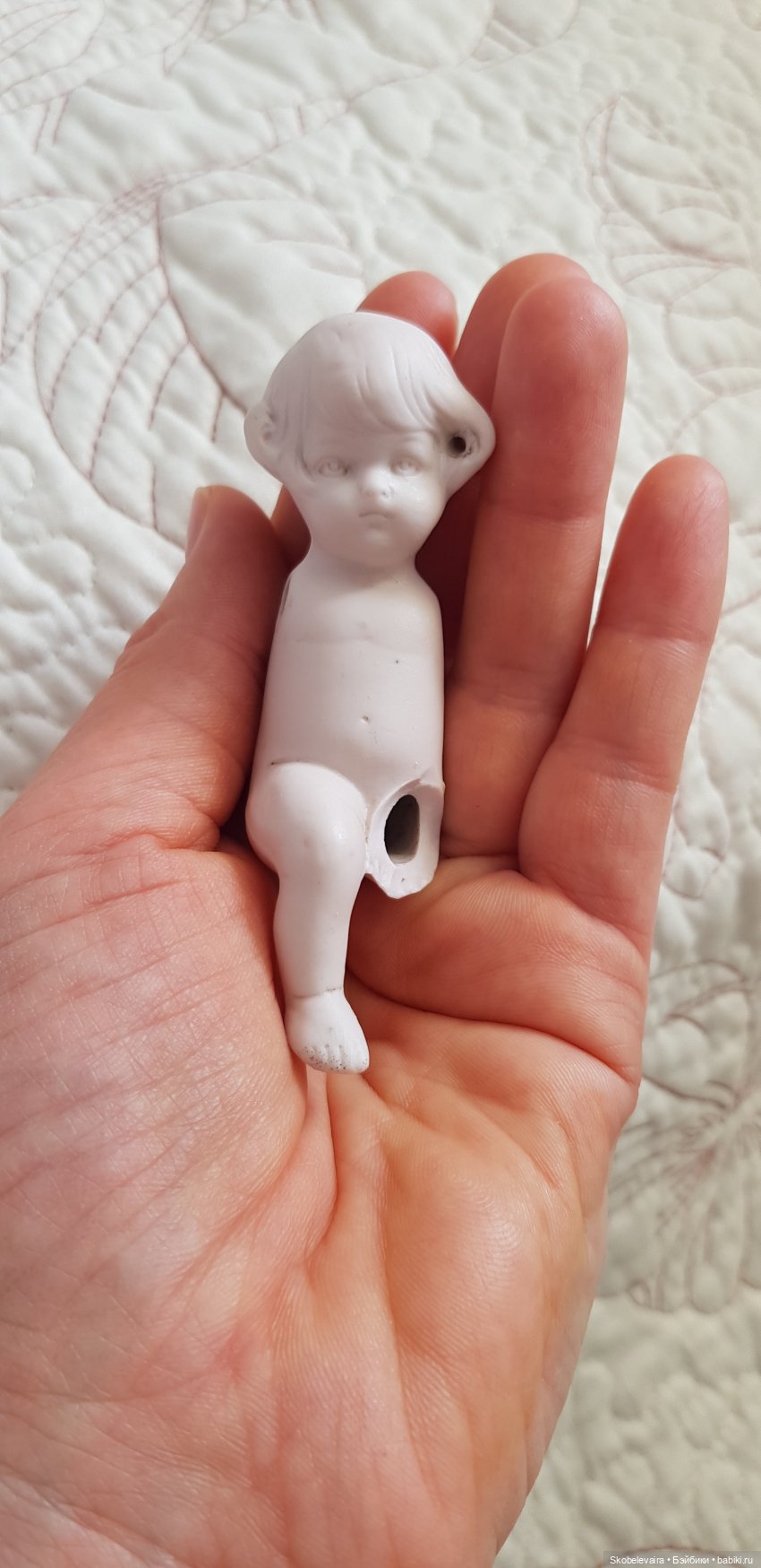 Реставрация антикварной куколки для последующего снятия гипсовых форм (фото 2)