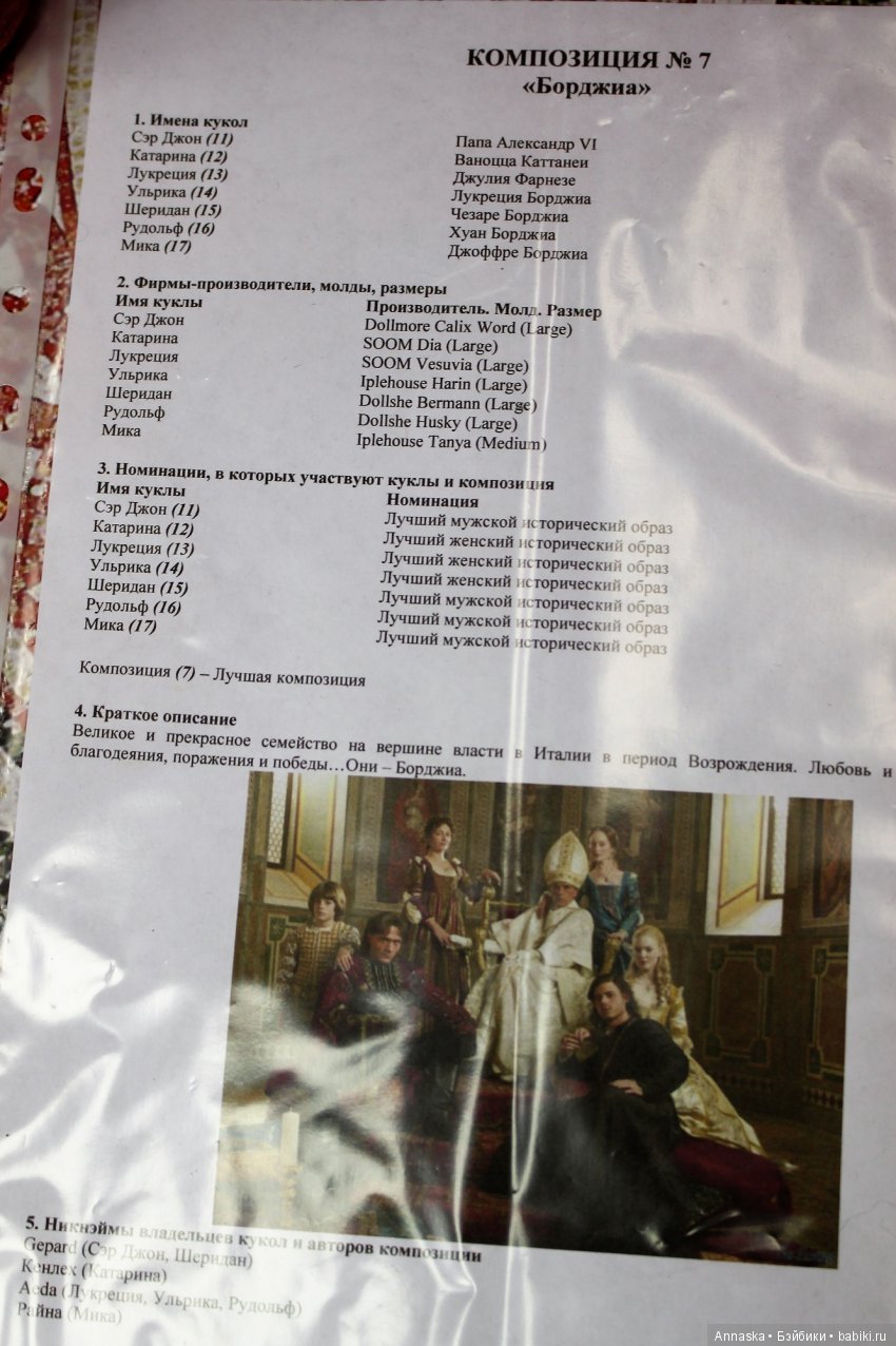 Исторический Миф-2017. Выставка кукол BJD