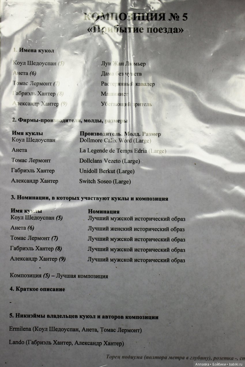 Исторический Миф-2017. Выставка кукол BJD