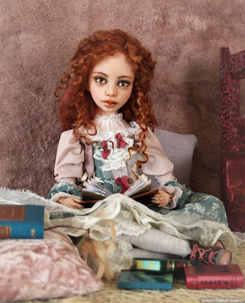 Кларисс в мире книг (авторская кукла от Елены Высотской) (фото 6)