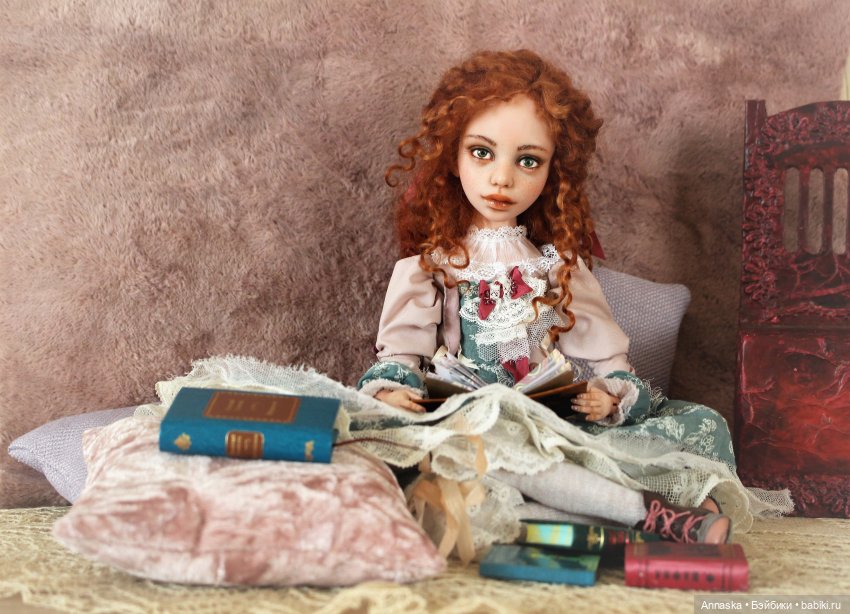 Кларисс в мире книг (авторская кукла от Елены Высотской)