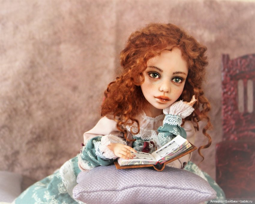 Кларисс в мире книг (авторская кукла от Елены Высотской) (фото 3)