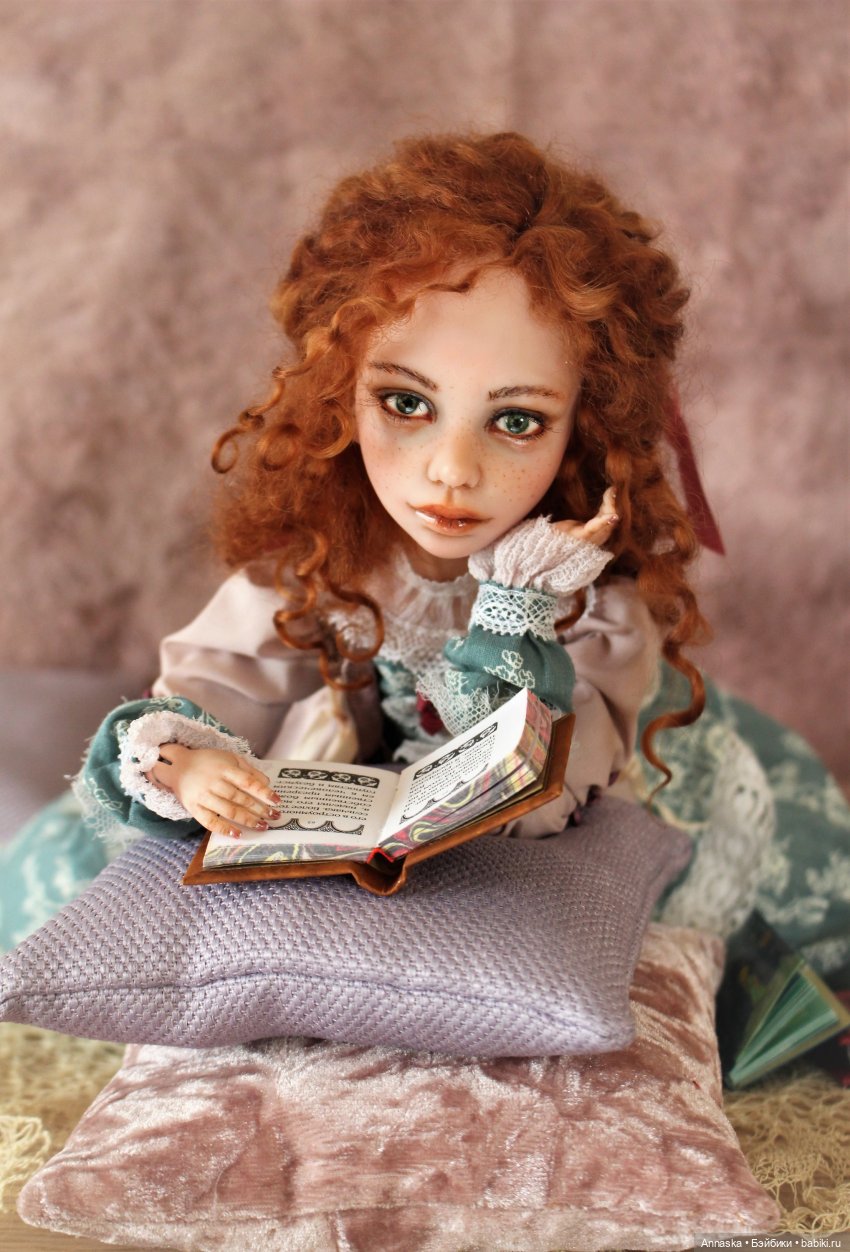 Кларисс в мире книг (авторская кукла от Елены Высотской) (фото 4)