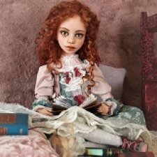 Кларисс в мире книг (авторская кукла от Елены Высотской)