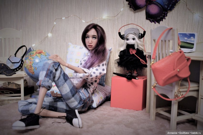 Марусина музыка (авторская шарнирная кукла Екатерины Гончаровой) (фото 2)