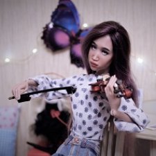 Марусина музыка (авторская шарнирная кукла Екатерины Гончаровой)