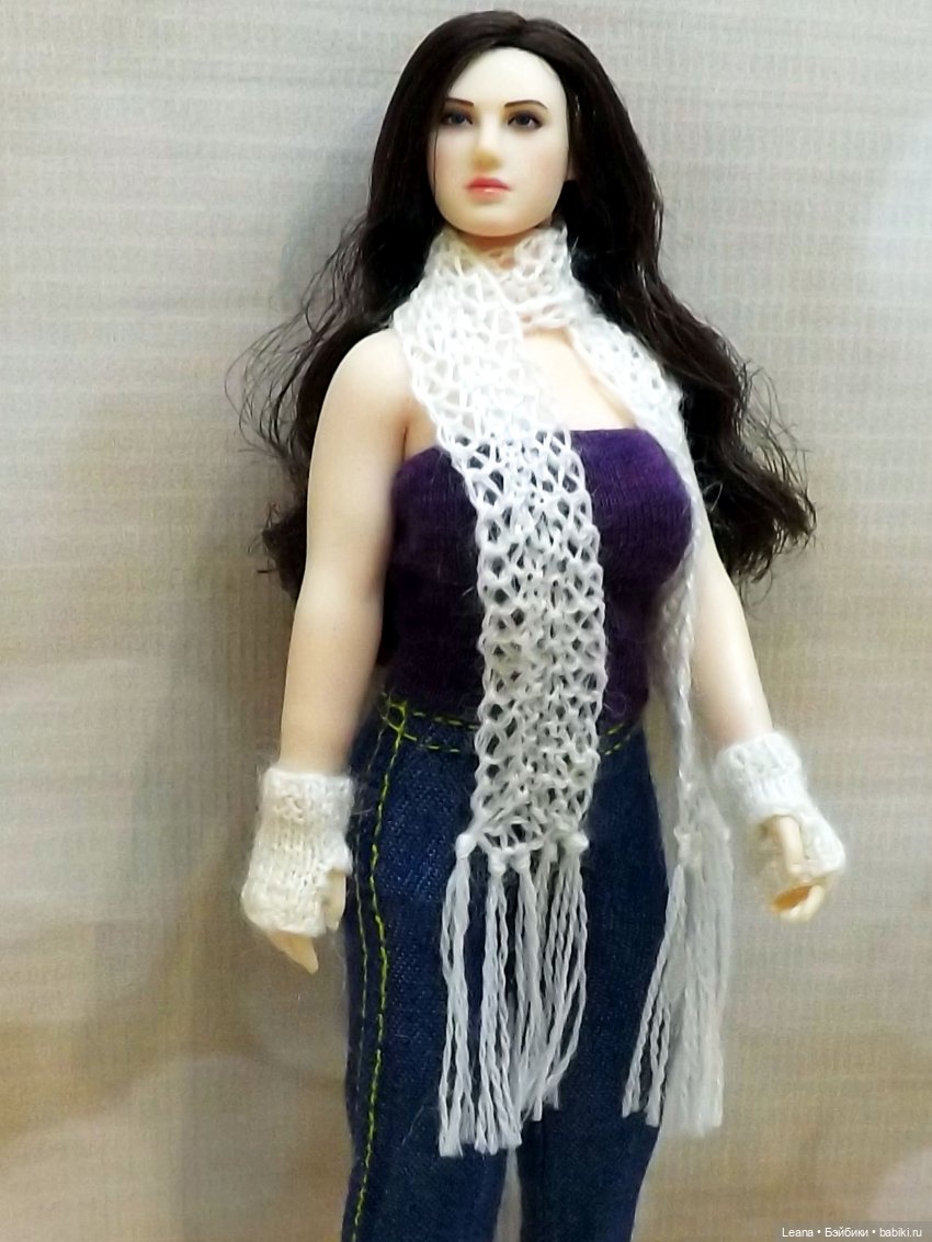 Связала варежки и митенки для кукол Фицен / Phicen 1/12 (фото 6)
