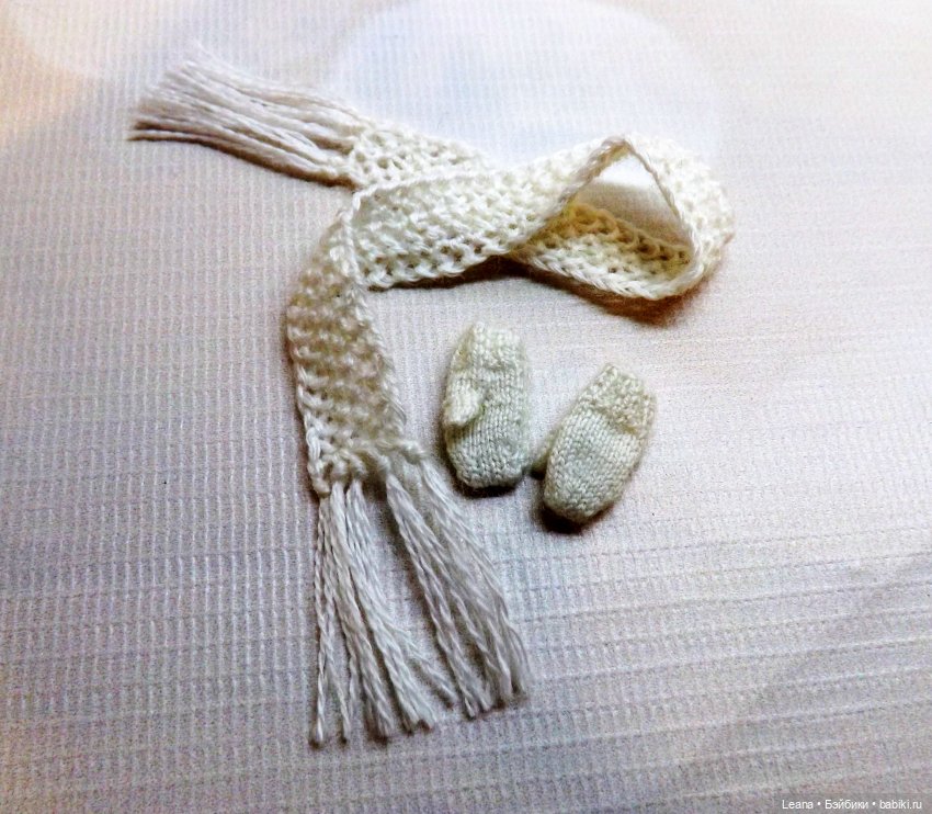 Связала варежки и митенки для кукол Фицен / Phicen 1/12 (фото 5)