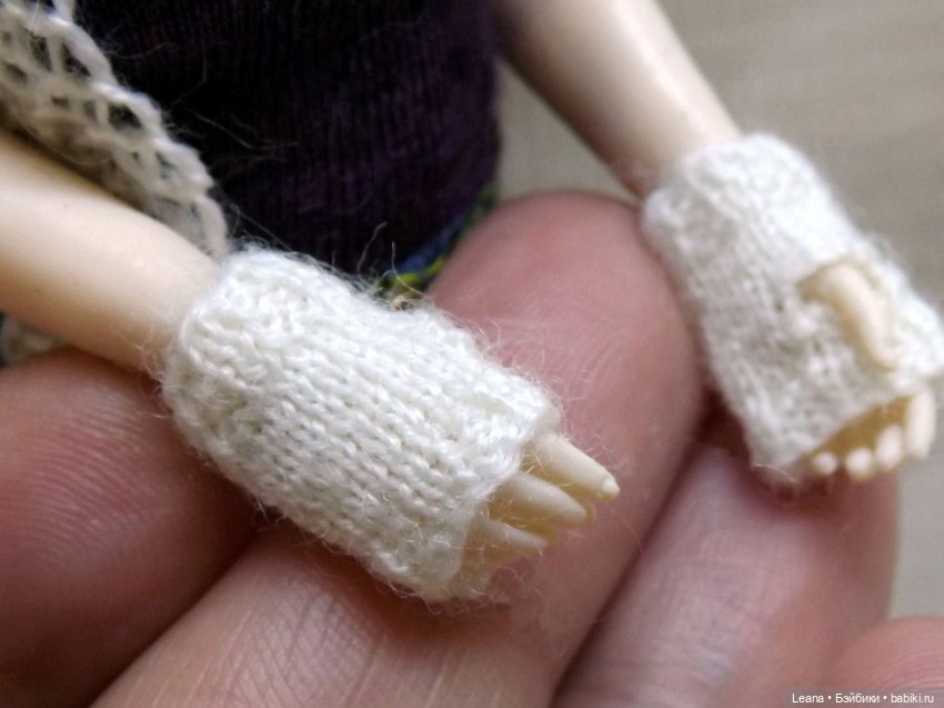 Связала варежки и митенки для кукол Фицен / Phicen 1/12 (фото 3)