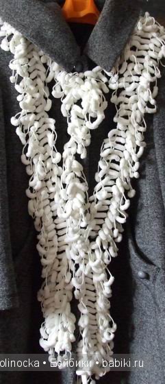 Мои повязушки - шарфики из помпончиков