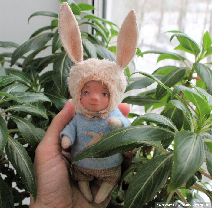 Зайчик-голубоглазый мальчик, кукла тедди долл