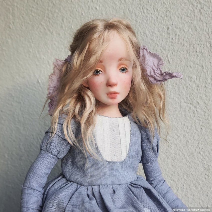 Девочка с пионами | Бэйбики Девочка с пионами — Лепка авторских кукол: полимерная глина (фото 2)