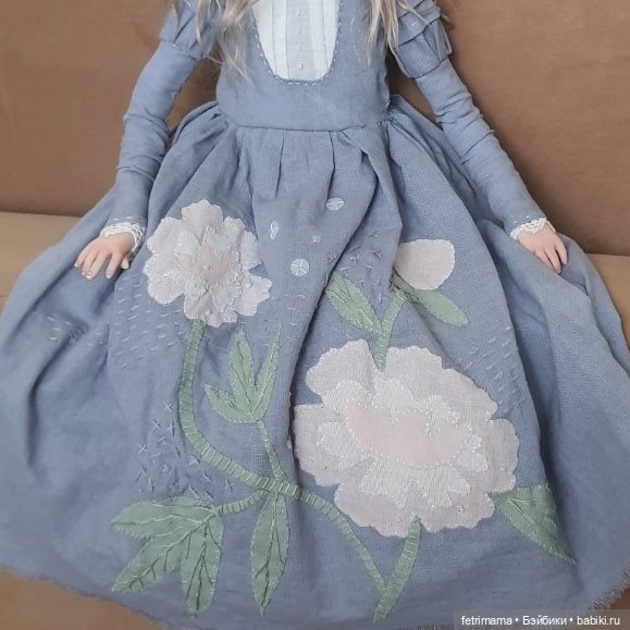 Девочка с пионами | Бэйбики Девочка с пионами — Лепка авторских кукол: полимерная глина (фото 3)