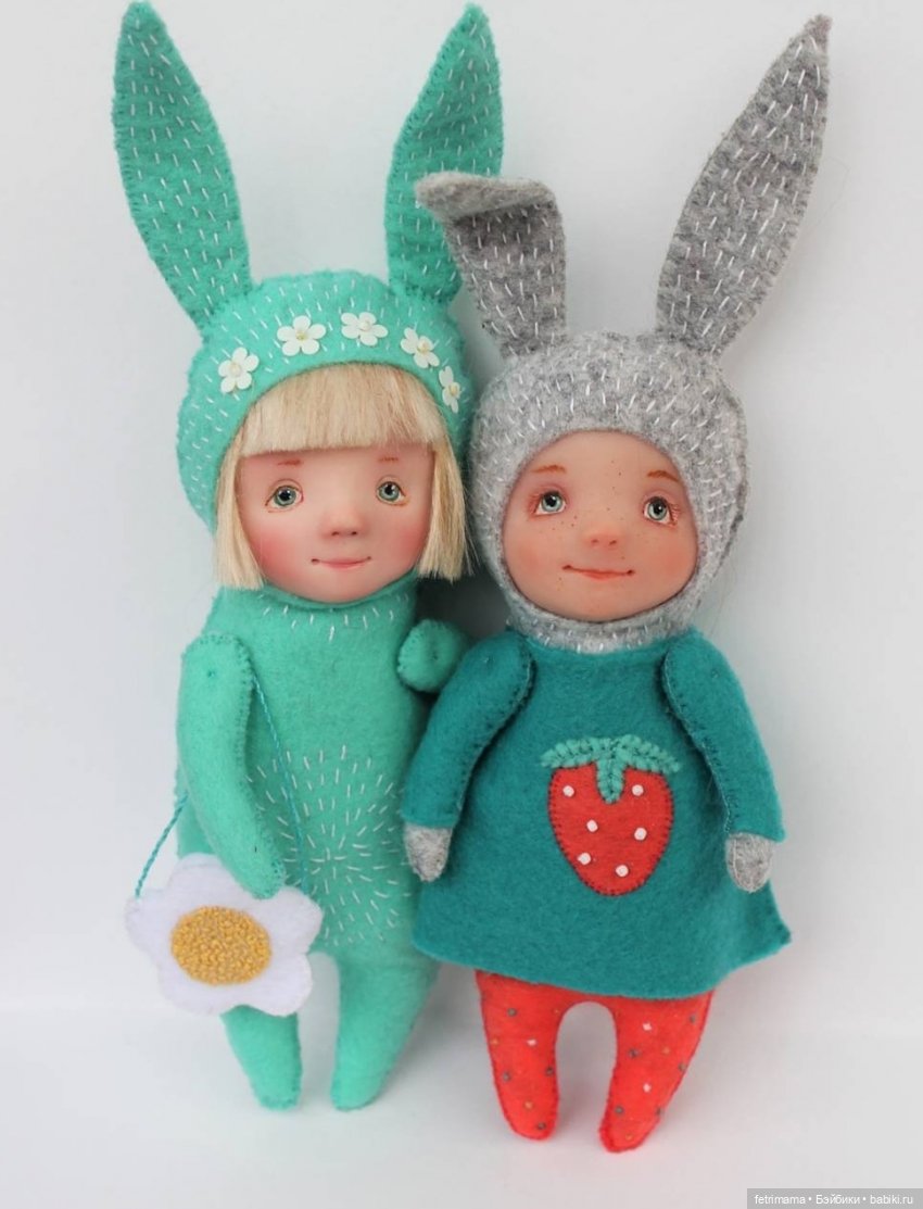 Зайки — Авторские куклы Тедди
