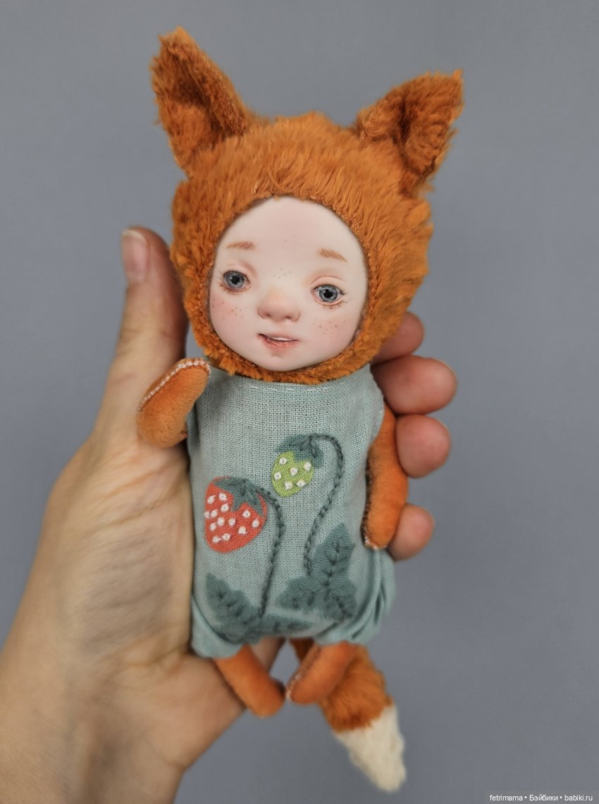 Лисички с земляничкой — Авторские куклы Тедди (фото 2)