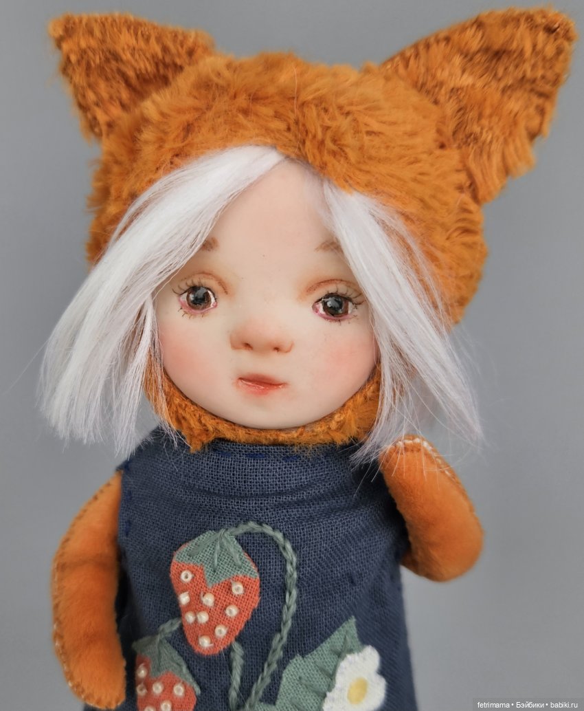 Лисички с земляничкой — Авторские куклы Тедди (фото 5)