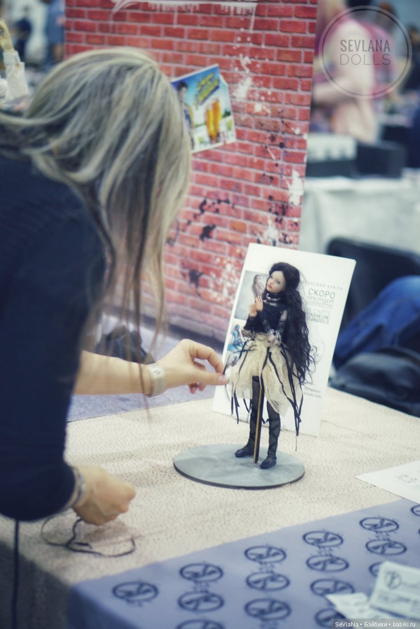 Авторская шарнирная кукла SeVlaNaDolls на выставке Dollscar