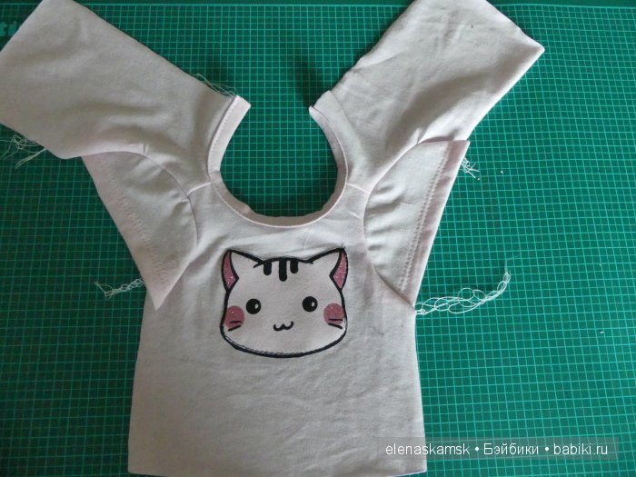 Мастер-класс футболки для куклы Хуан 38 см и подобных кукол + выкройка (фото 10)
