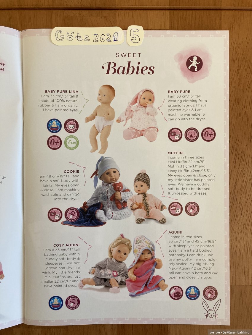 Каталог игровых кукол Готц Gotz 2021 часть 1 (фото 5)