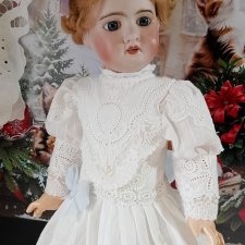 Чайное платье для кукол ориентировочно 55см роста