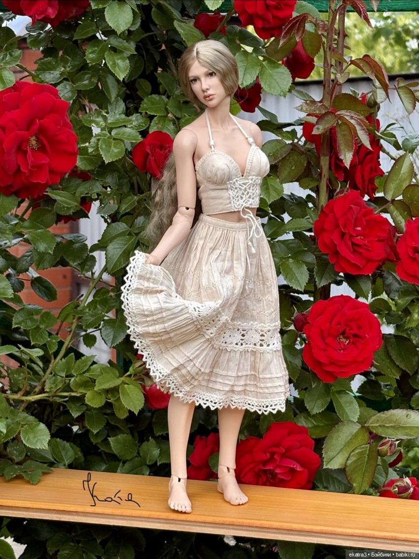 Анна и розы — Авторские куклы BJD (БЖД) у нас дома: фото (фото 7)