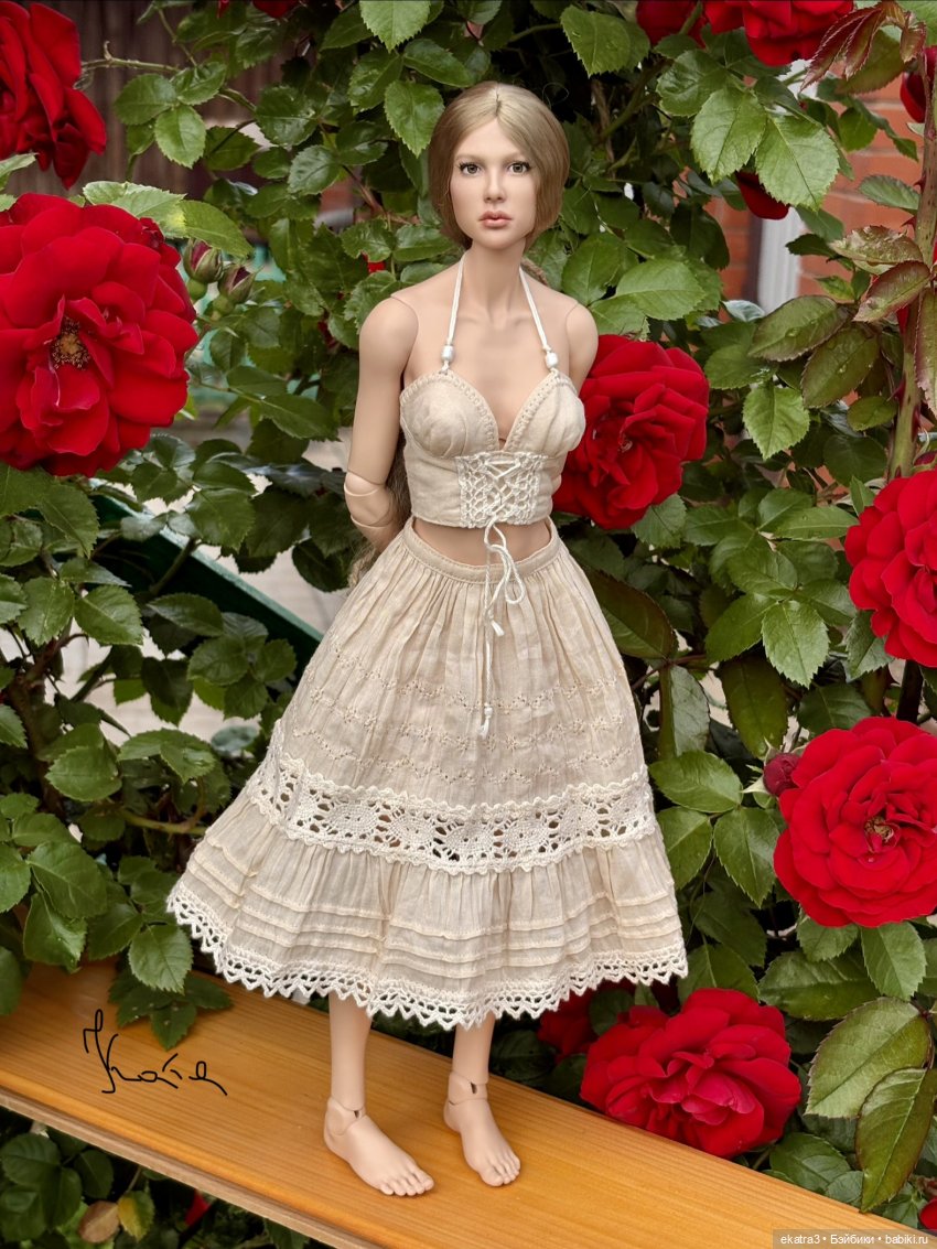 Анна и розы — Авторские куклы BJD (БЖД) у нас дома: фото (фото 5)